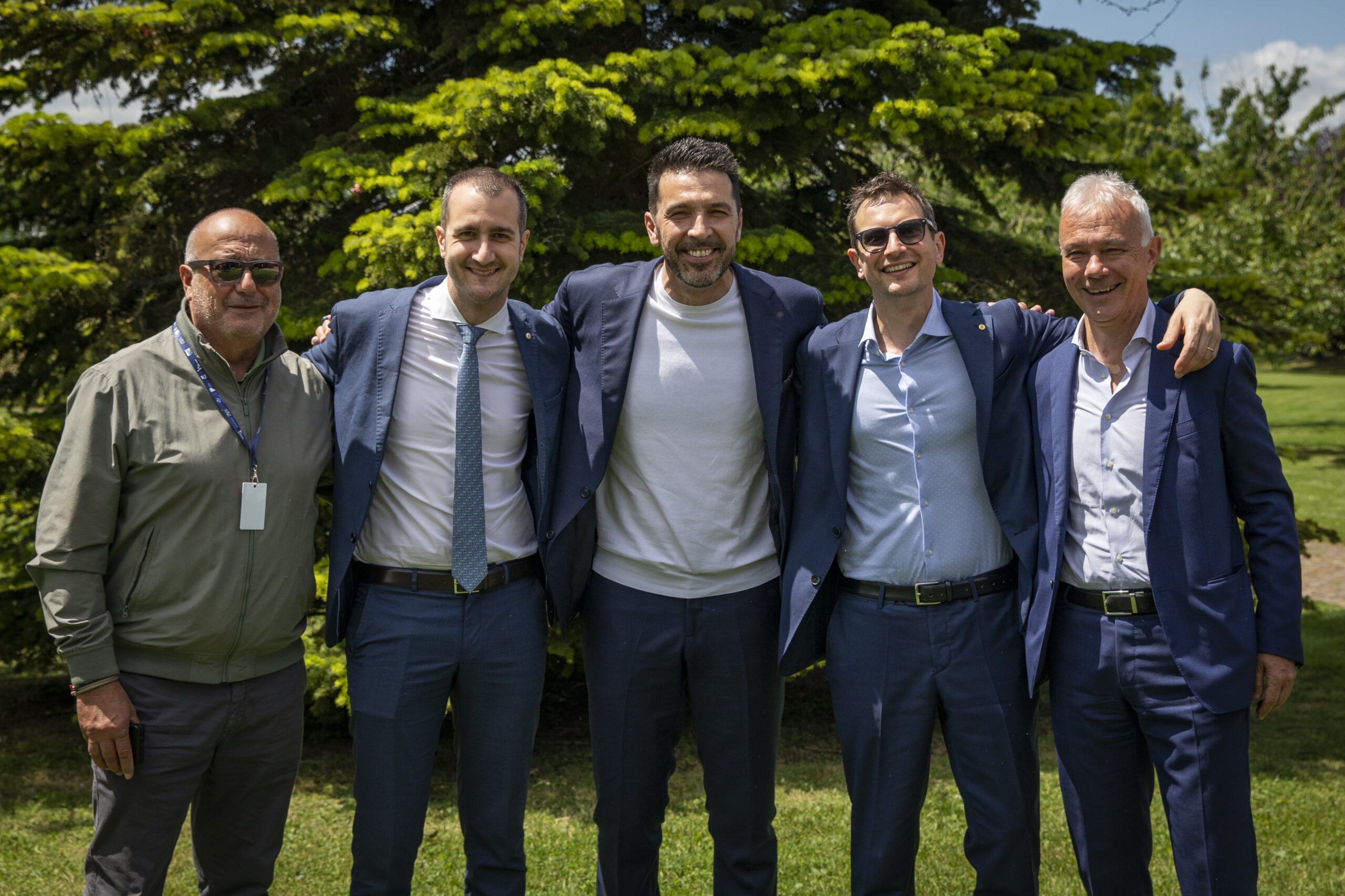 Marcello Marchesini, Marco Bosi, Gianluigi Buffon, Michele Guerra e Giampiero Alinovi - Foto Elisa Morabito